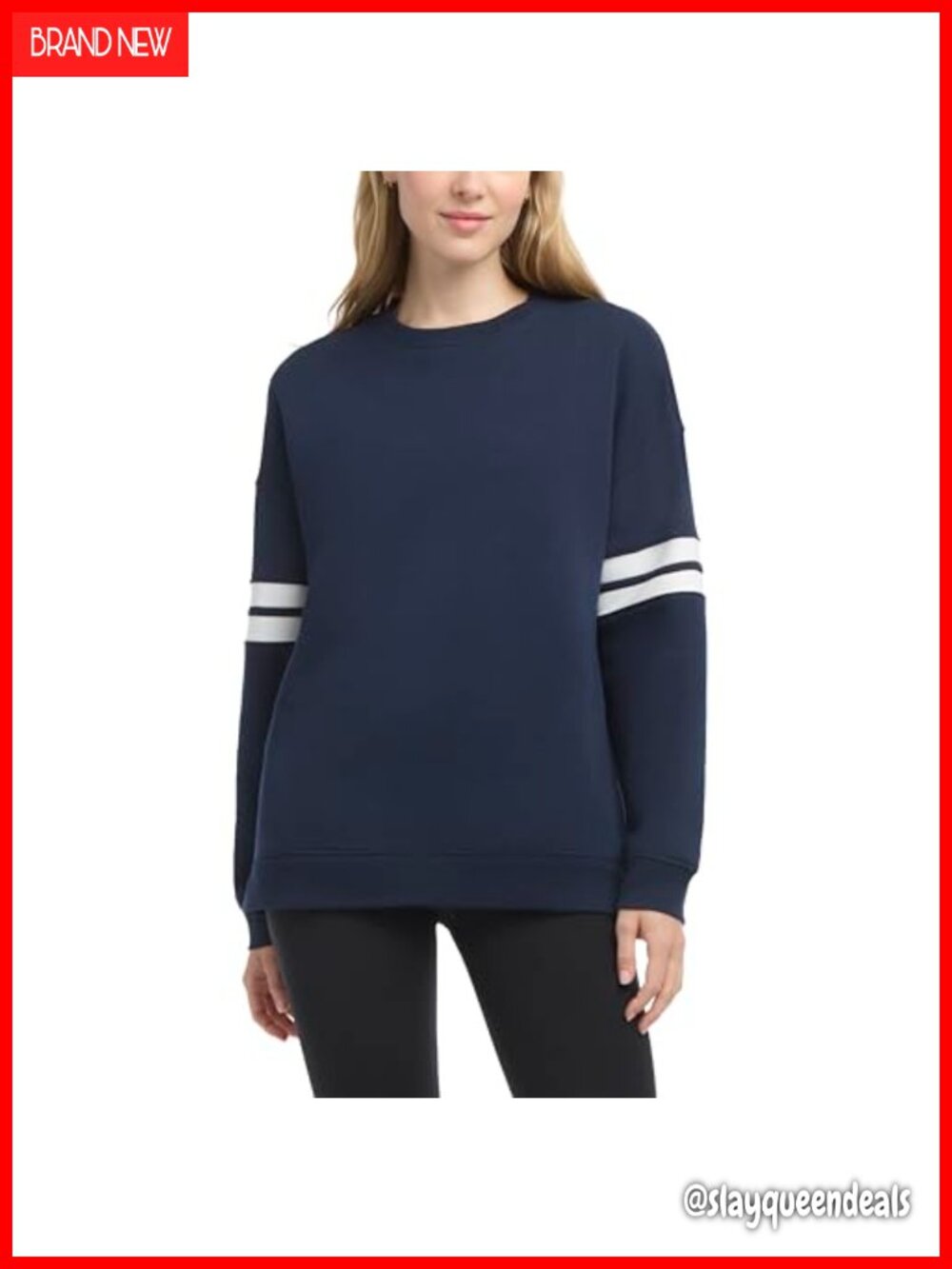 Cotton Blend Super Soft Fleece Long Sleeve Crew Neck Pullover Sweatshirt with